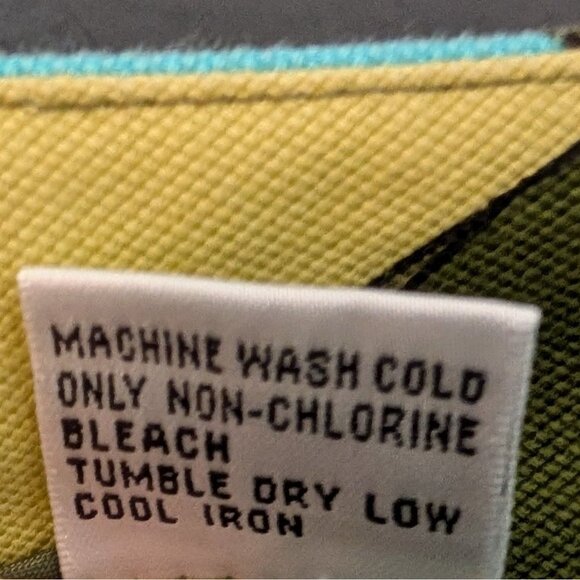 Vintage‎ Y2K Talbots Turquoise and Brown Retro Swirl Print Pants - Size 6 - Picture 8 of 9